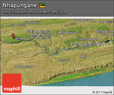 Satellite Panoramic Map of Nhapungane