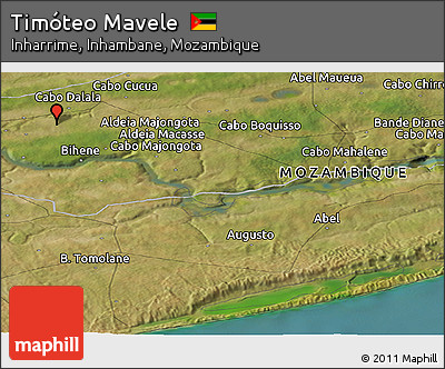 Satellite Panoramic Map of Timóteo Mavele