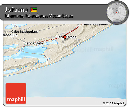 Shaded Relief Panoramic Map of Jofuene