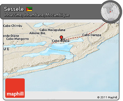 Shaded Relief Panoramic Map of Sessele