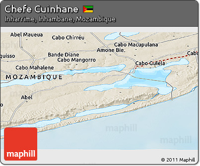 Shaded Relief Panoramic Map of Chefe Cuinhane