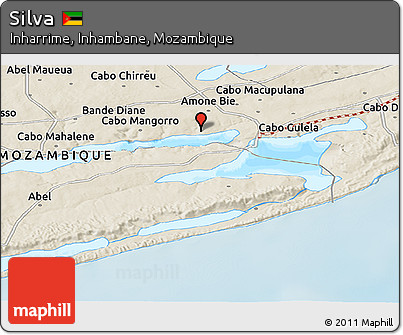 Shaded Relief Panoramic Map of Silva