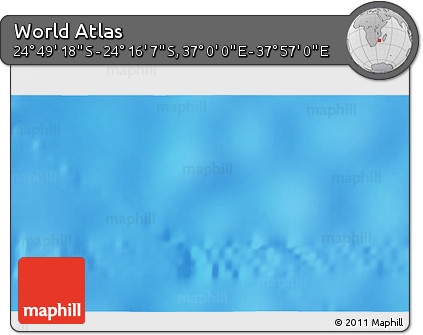Physical 3D Map of the Area around 24° 32' 42" S, 37° 28' 30" E