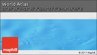 Physical Panoramic Map of the Area around 24° 32' 42" S, 38° 19' 30" E