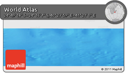 Physical Panoramic Map of the Area around 24° 32' 42" S, 40° 52' 30" E