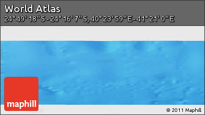 Physical Panoramic Map of the Area around 24° 32' 42" S, 40° 52' 30" E