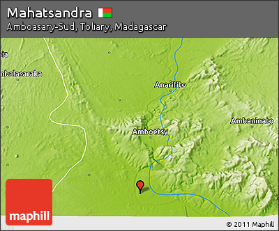 Physical 3D Map of Mahatsandra