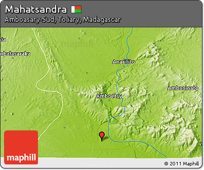 Physical 3D Map of Mahatsandra