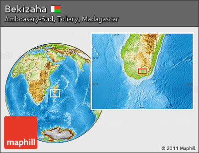 Physical Location Map of Bekizaha
