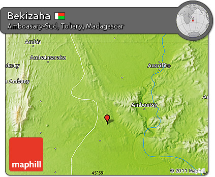 Physical Map of Bekizaha