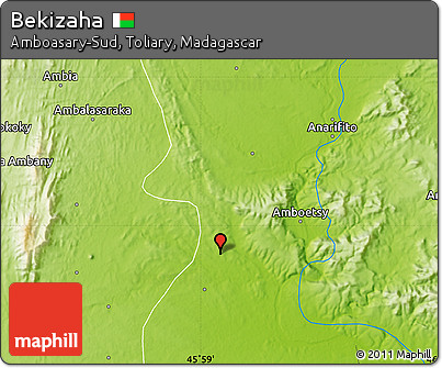 Physical Map of Bekizaha