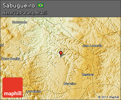 Physical 3D Map of Sabugueiro