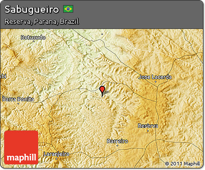 Physical 3D Map of Sabugueiro