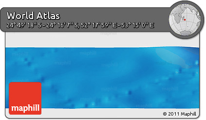 Physical Panoramic Map of the Area around 24° 32' 42" S, 52° 46' 29" E