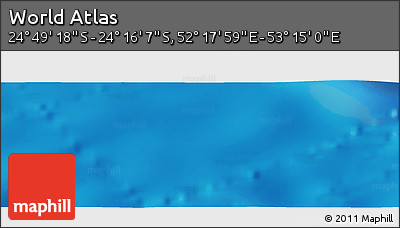 Physical Panoramic Map of the Area around 24° 32' 42" S, 52° 46' 29" E