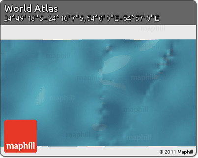 Satellite 3D Map of the Area around 24° 32' 42" S, 54° 28' 30" E