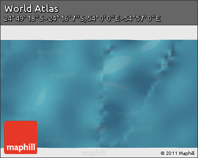 Satellite 3D Map of the Area around 24° 32' 42" S, 54° 28' 30" E
