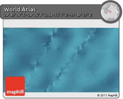 Satellite 3D Map of the Area around 24° 32' 42" S, 55° 19' 30" E
