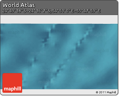 Satellite 3D Map of the Area around 24° 32' 42" S, 55° 19' 30" E