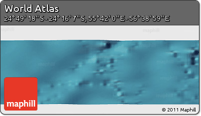 Satellite Panoramic Map of the Area around 24° 32' 42" S, 56° 10' 29" E
