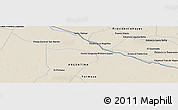 Shaded Relief Panoramic Map of the area around 24° 32' 42" S, 59° 25' 29" W