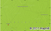 Physical Map of the area around 24° 32' 42" S, 60° 16' 29" W