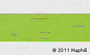 Physical Panoramic Map of the area around 24° 32' 42" S, 60° 16' 29" W