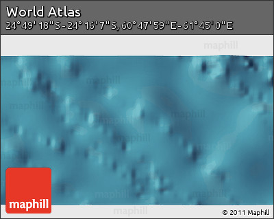 Satellite 3D Map of the Area around 24° 32' 42" S, 61° 16' 29" E