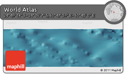 Satellite Panoramic Map of the Area around 24° 32' 42" S, 61° 16' 29" E