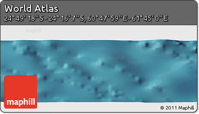 Satellite Panoramic Map of the Area around 24° 32' 42" S, 61° 16' 29" E