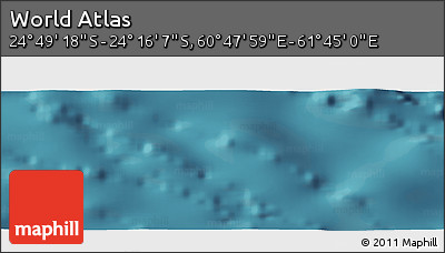 Satellite Panoramic Map of the Area around 24° 32' 42" S, 61° 16' 29" E