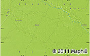 Physical Map of the area around 24° 32' 42" S, 61° 58' 30" W