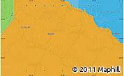 Political Map of the area around 24° 32' 42" S, 61° 58' 30" W