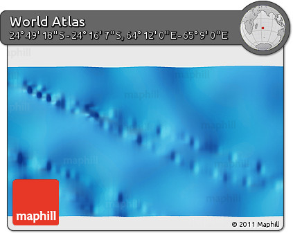 Physical 3D Map of the Area around 24° 32' 42" S, 64° 40' 30" E