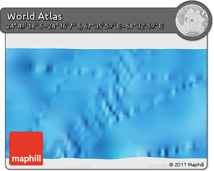 Physical 3D Map of the Area around 24° 32' 42" S, 68° 4' 29" E