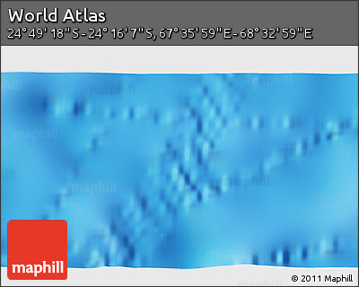 Physical 3D Map of the Area around 24° 32' 42" S, 68° 4' 29" E