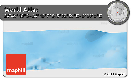 Physical Panoramic Map of the Area around 24° 32' 42" S, 6° 1' 30" E