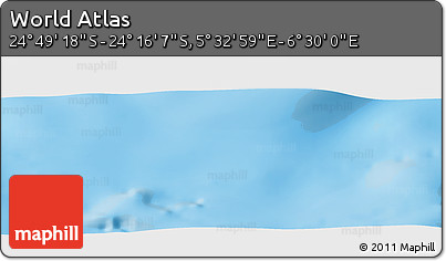 Physical Panoramic Map of the Area around 24° 32' 42" S, 6° 1' 30" E