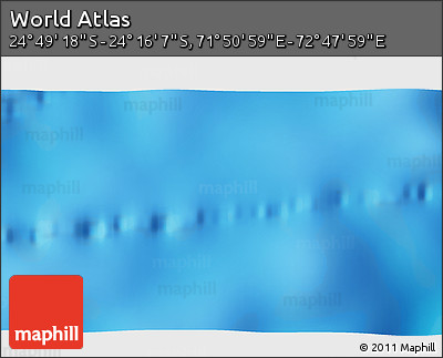 Physical 3D Map of the Area around 24° 32' 42" S, 72° 19' 29" E