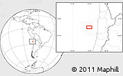 Blank Location Map of the area around 24° 32' 42" S, 72° 10' 30" W