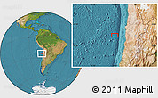 Satellite Location Map of the area around 24° 32' 42" S, 72° 10' 30" W