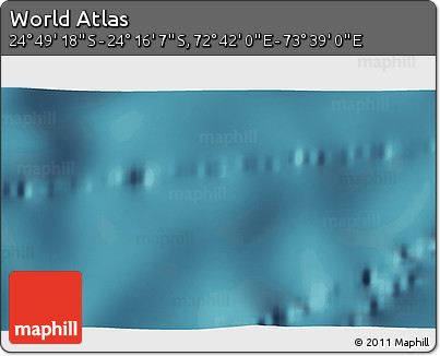 Satellite 3D Map of the Area around 24° 32' 42" S, 73° 10' 30" E