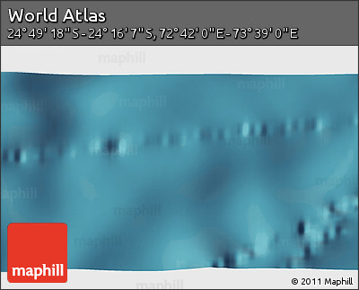 Satellite 3D Map of the Area around 24° 32' 42" S, 73° 10' 30" E