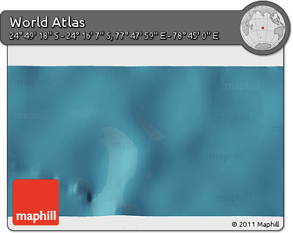 Satellite 3D Map of the Area around 24° 32' 42" S, 78° 16' 30" E
