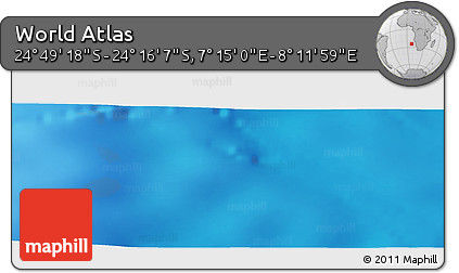 Physical Panoramic Map of the Area around 24° 32' 42" S, 7° 43' 29" E
