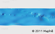 Shaded Relief Panoramic Map of the area around 24° 32' 42" S, 80° 49' 29" E