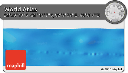 Physical Panoramic Map of the Area around 24° 32' 42" S, 82° 31' 30" E