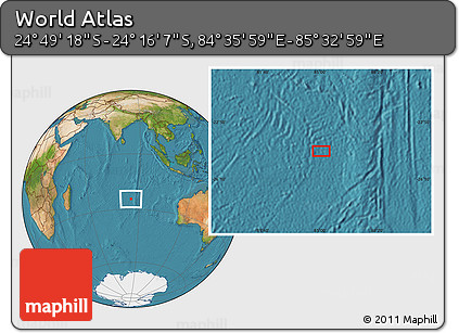 Satellite Location Map of the Area around 24° 32' 42" S, 85° 4' 29" E