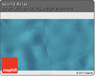 Satellite 3D Map of the Area around 24° 32' 42" S, 8° 34' 29" E
