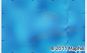 Shaded Relief Map of the area around 24° 32' 42" S, 9° 16' 30" W